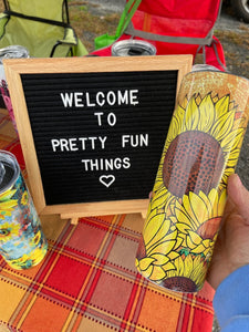 Beautiful Sunflower 20 oz Stainless Steel Tumbler